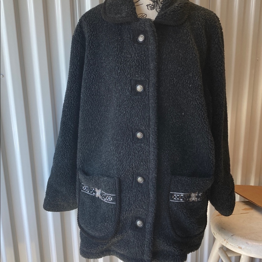 Winter Fleece Sherpa Coat 1980s Two Available - Picture 7 of 13